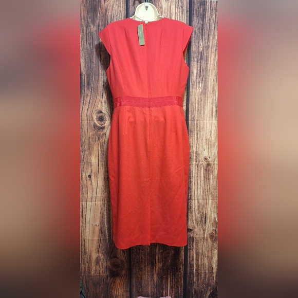 J. Crew Vibrant Red Cocktail Dress Size 10 NWT! - Picture 5 of 7